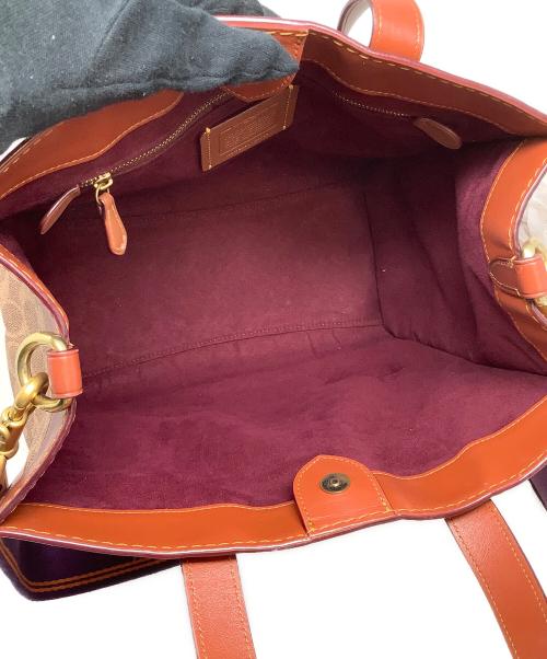 COACH（コーチ）COACH (コーチ) 2WAY フィールドトートバッグ ブラウンの古着・服飾アイテム