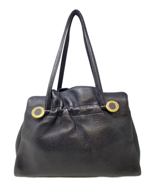 BVLGARI（ブルガリ）BVLGARI (ブルガリ) モネーテ　トートバッグ ブラックの古着・服飾アイテム