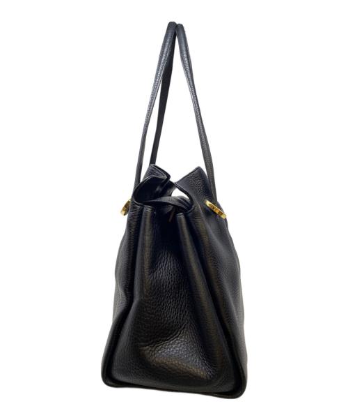 BVLGARI（ブルガリ）BVLGARI (ブルガリ) モネーテ　トートバッグ ブラックの古着・服飾アイテム