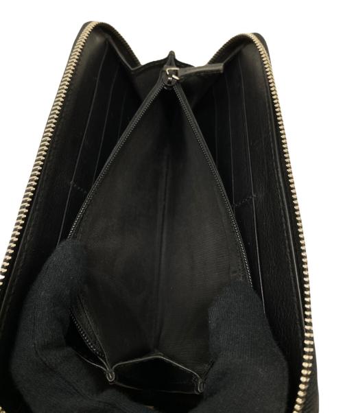 GUCCI（グッチ）GUCCI (グッチ) ラウンドファスナー財布 ブラックの古着・服飾アイテム