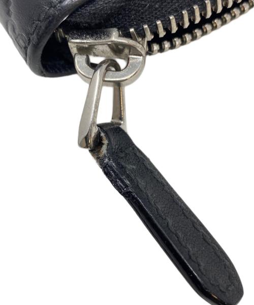 GUCCI（グッチ）GUCCI (グッチ) ラウンドファスナー財布 ブラックの古着・服飾アイテム