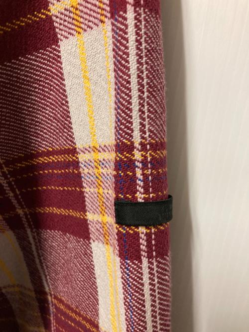 N.HOOLYWOOD（エヌ ハリウッド）N.HOOLYWOOD (エヌ ハリウッド) big mac (ビッグマック) チェックネルシャツ / COMPILE ブラウン×ホワイト サイズ:38の古着・服飾アイテム