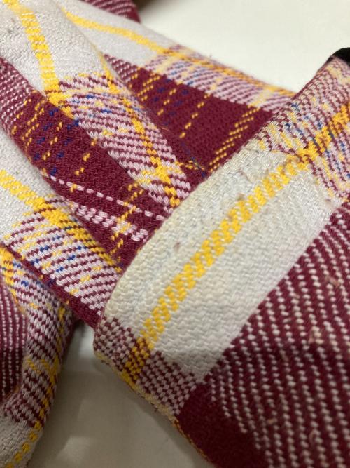 N.HOOLYWOOD（エヌ ハリウッド）N.HOOLYWOOD (エヌ ハリウッド) big mac (ビッグマック) チェックネルシャツ / COMPILE ブラウン×ホワイト サイズ:38の古着・服飾アイテム