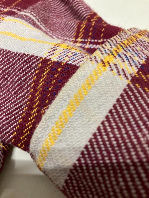 N.HOOLYWOOD（エヌ ハリウッド）N.HOOLYWOOD (エヌ ハリウッド) big mac (ビッグマック) チェックネルシャツ / COMPILE ブラウン×ホワイト サイズ:38の古着・服飾アイテム