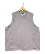 WILD THINGSワイルドシングス）の古着「UP VEST / Vネックナイロンベスト」｜グレー