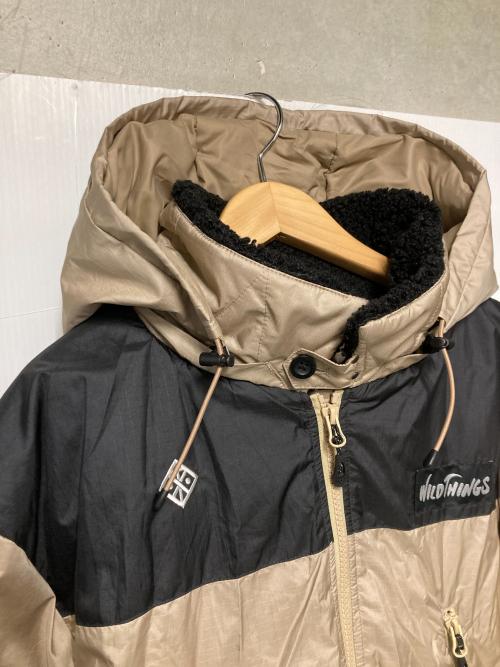 WILD THINGS（ワイルドシングス）WILD THINGS (ワイルドシングス) ROARK (ロアーク) HAPPY JACKET 2TONE / ダウンジャケット カーキ×ブラック サイズ:Mの古着・服飾アイテム