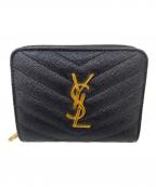 Saint Laurent Parisサンローランパリ）の古着「2つ折り財布」｜ブラック