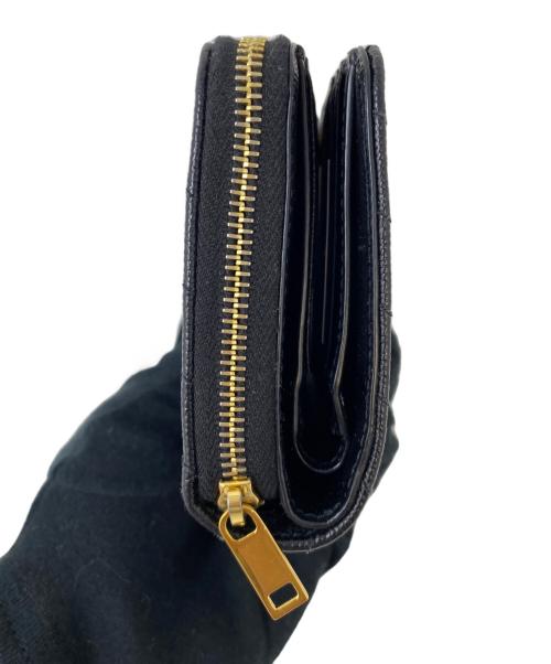 Saint Laurent Paris（サンローランパリ）Saint Laurent Paris (サンローランパリ) 2つ折り財布 ブラックの古着・服飾アイテム