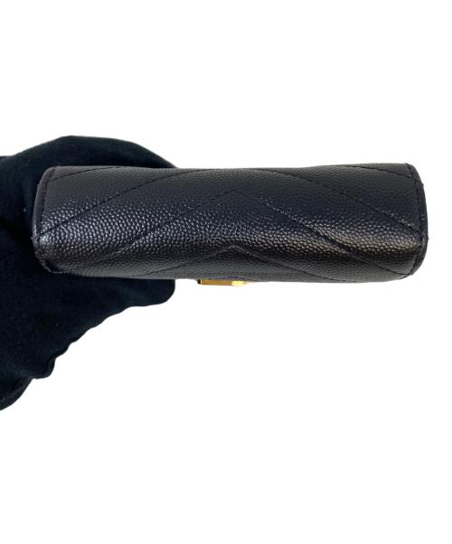 Saint Laurent Paris（サンローランパリ）Saint Laurent Paris (サンローランパリ) 2つ折り財布 ブラックの古着・服飾アイテム