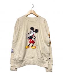 Champion REVERSE WEAVE×BEAMS×DISNEY（チャンピオン リバース ウィーブ×ビームス×ディズニー）の古着「Disney100 Collection Crewneck Sweat / クルーネックスウェット」｜アイボリー