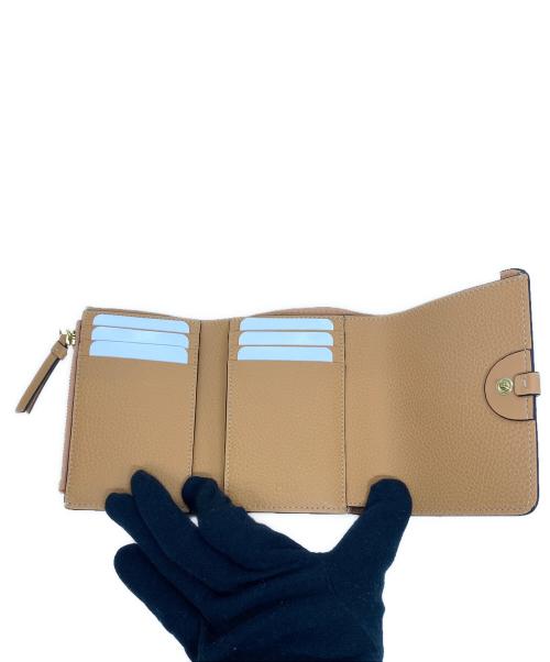 Chloe（クロエ）Chloe (クロエ) 3つ折り財布 ピンク×ブラウンの古着・服飾アイテム