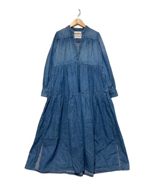 Healthy DENIM（ヘルシーデニム）Healthy DENIM (ヘルシーデニム) Lychee デニムワンピース インディゴの古着・服飾アイテム