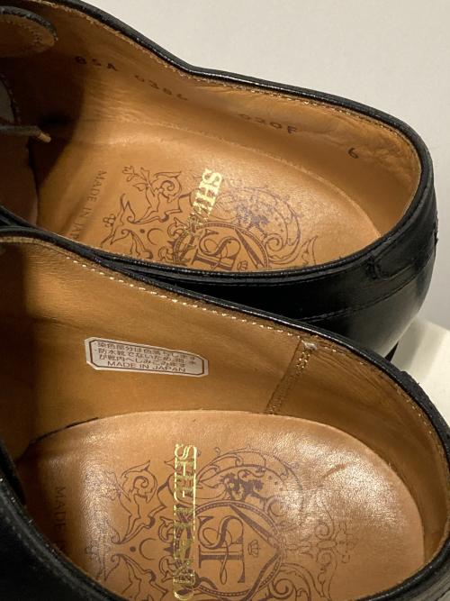 SHETLAND FOX（シェットランドフォックス）SHETLAND FOX (シェットランドフォックス) メダリオンビジネスシューズ ブラック サイズ:6の古着・服飾アイテム