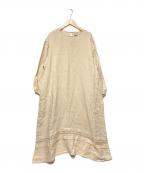 TSUHARU by samansa Mos2ツハル バイ サマンサモスモス）の古着「リネン袖刺繍ワンピース」｜キナリ