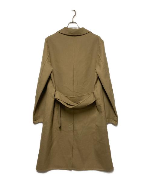 AMI Alexandre Mattiussi（アミアレクサンドルマテュッシ）AMI Alexandre Mattiussi (アミアレクサンドルマテュッシ) ウールステンカラーコート ベージュ サイズ:46の古着・服飾アイテム