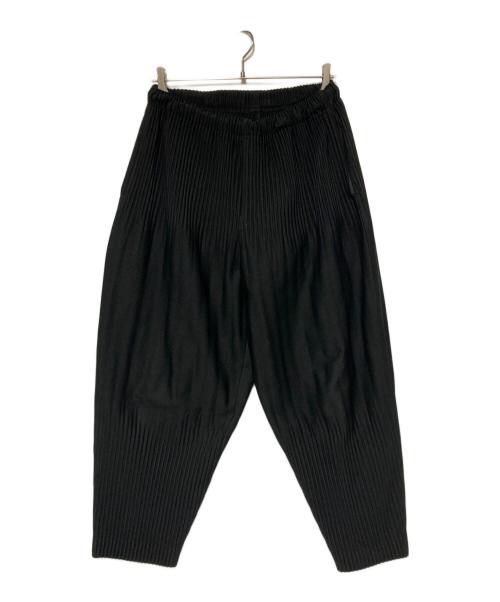 HOMME PLISSE ISSEY MIYAKE（オム プリッセ イッセイ ミヤケ）HOMME PLISSE ISSEY MIYAKE (オムプリッセ イッセイ ミヤケ) 消しプリーツパンツ ブラック サイズ:1の古着・服飾アイテム