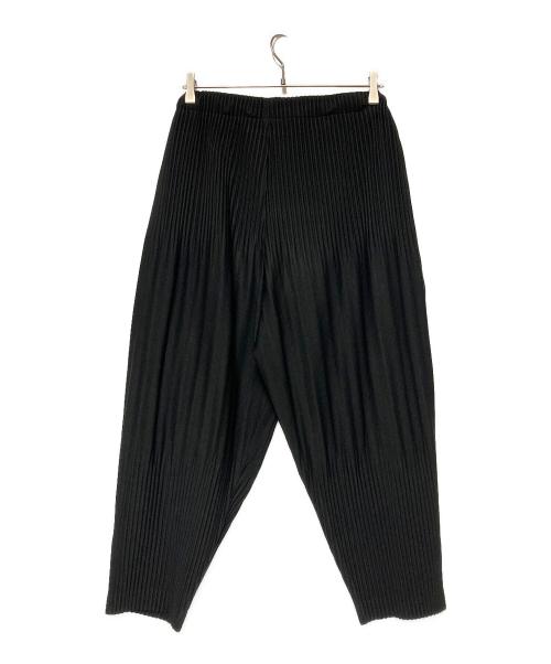 HOMME PLISSE ISSEY MIYAKE（オム プリッセ イッセイ ミヤケ）HOMME PLISSE ISSEY MIYAKE (オムプリッセ イッセイ ミヤケ) 消しプリーツパンツ ブラック サイズ:1の古着・服飾アイテム
