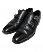 Crockett & Jonesクロケット＆ジョーンズ）の古着「SOUTHWELL / ダブルモンクストラップシューズ」｜ブラック