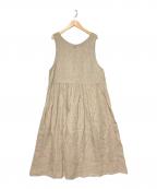 TSUHARU by samansa Mos2ツハル バイ サマンサモスモス）の古着「切替ノースリワンピース」｜ベージュ