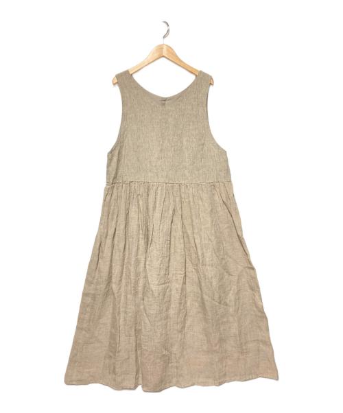 TSUHARU by samansa Mos2（ツハル バイ サマンサモスモス）TSUHARU by samansa Mos2 (ツハル バイ サマンサモスモス) 切替ノースリワンピース ベージュ サイズ:F 未使用品の古着・服飾アイテム