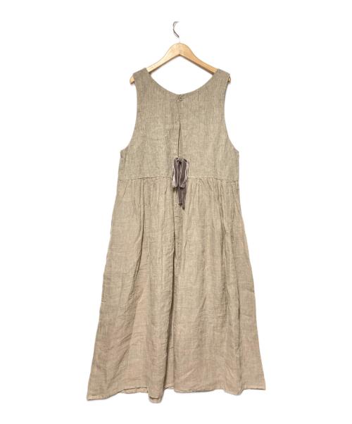 TSUHARU by samansa Mos2（ツハル バイ サマンサモスモス）TSUHARU by samansa Mos2 (ツハル バイ サマンサモスモス) 切替ノースリワンピース ベージュ サイズ:F 未使用品の古着・服飾アイテム