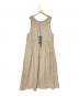 TSUHARU by samansa Mos2 (ツハル バイ サマンサモスモス) 切替ノースリワンピース ベージュ サイズ:F 未使用品：9000円