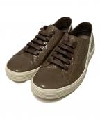 RICK OWENSリックオウエンス）の古着「GEOTERASEER / ローカットスニーカー」｜ブラウン