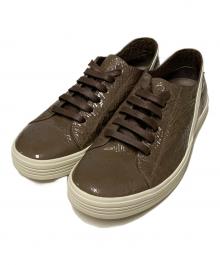 RICK OWENS（リックオウエンス）の古着「GEOTERASEER / ローカットスニーカー」｜ブラウン