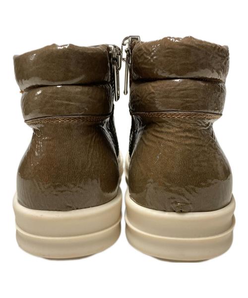 RICK OWENS（リックオウエンス）RICK OWENS (リックオウエンス) ISLAND DUNK / サイドジップハイカットスニーカー ブラウン サイズ:37の古着・服飾アイテム