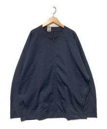 N.HOOLYWOOD×Champion（エヌ ハリウッド×チャンピオン）の古着「24AW コットン天竺 クルーネックカーディガン」｜ネイビー