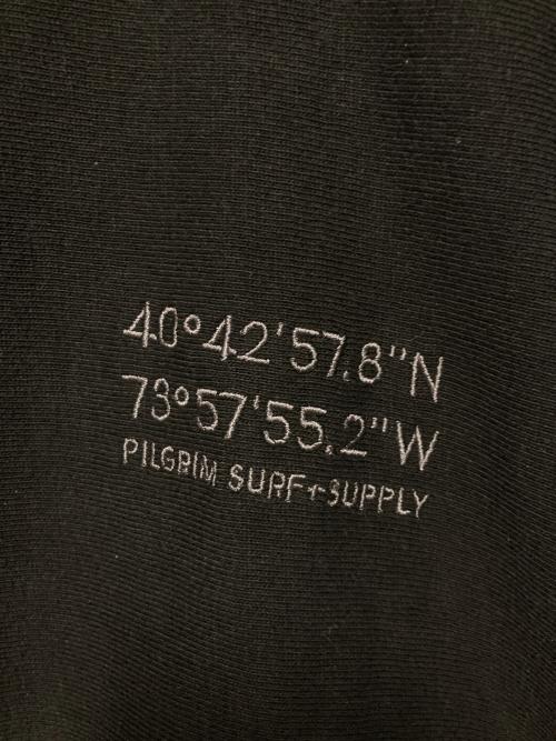 Champion REVERSE WEAVE（チャンピオン リバース ウィーブ）Champion REVERSE WEAVE (チャンピオン リバース ウィーブ) Pilgrim Surf+Supply (ピルグリム サーフサプライ) BEAMS (ビームス) 25SS ロングスリーブTシャツ ブラック サイズ:Lの古着・服飾アイテム