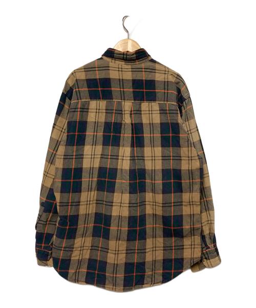 LAND'S END（ランズエンド）LAND'S END (ランズエンド) チェックボタンダウンシャツ ブラウン×グリーン サイズ:Mの古着・服飾アイテム