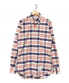 中古・古着通販】Thom Browne (トムブラウン) チェックシャツ グレー