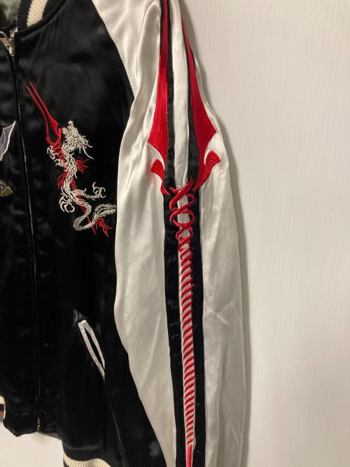 新世紀エヴァンゲリオン（シンセイキエヴァンゲリオン）新世紀エヴァンゲリオン (シンセイキエヴァンゲリオン) 錦 (ニシキ) リバーシブルスカジャン ブラック サイズ:M 未使用品の古着・服飾アイテム