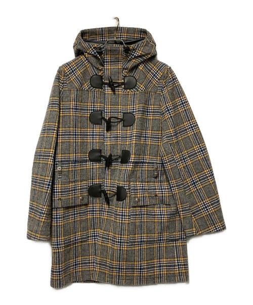 COMME des GARCONS JUNYA WATANABE MAN（コム デ ギャルソン ジュンヤ ワタナベ マン）COMME des GARCONS JUNYA WATANABE MAN (コム デ ギャルソン ジュンヤ ワタナベ マン) グレンチェックダッフルコート グレー×イエロー サイズ:Mの古着・服飾アイテム