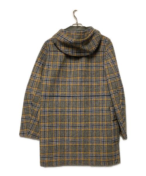 COMME des GARCONS JUNYA WATANABE MAN（コム デ ギャルソン ジュンヤ ワタナベ マン）COMME des GARCONS JUNYA WATANABE MAN (コム デ ギャルソン ジュンヤ ワタナベ マン) グレンチェックダッフルコート グレー×イエロー サイズ:Mの古着・服飾アイテム