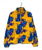 stussyステューシー）の古着「ハーフジップフリースジャケット」｜ブルー×イエロー