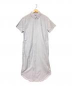 POLO RALPH LAURENポロ・ラルフローレン）の古着「ワンポイント刺繍BDシャツワンピース」｜スカイブルー