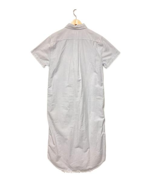 POLO RALPH LAUREN（ポロ・ラルフローレン）POLO RALPH LAUREN (ポロ・ラルフローレン) ワンポイント刺繍BDシャツワンピース スカイブルー サイズ:Lの古着・服飾アイテム