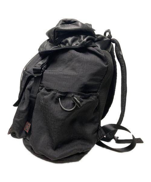 DIESEL（ディーゼル）DIESEL (ディーゼル) UTLT BACKPACK X / レザーナイロンバックパック ブラック サイズ:20Lの古着・服飾アイテム