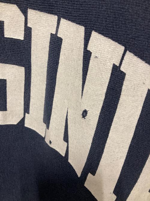 Champion REVERSE WEAVE（チャンピオン リバース ウィーブ）Champion REVERSE WEAVE (チャンピオン リバース ウィーブ) 90s VIRGINIAクルーネックスウェット ネイビー サイズ:XLの古着・服飾アイテム