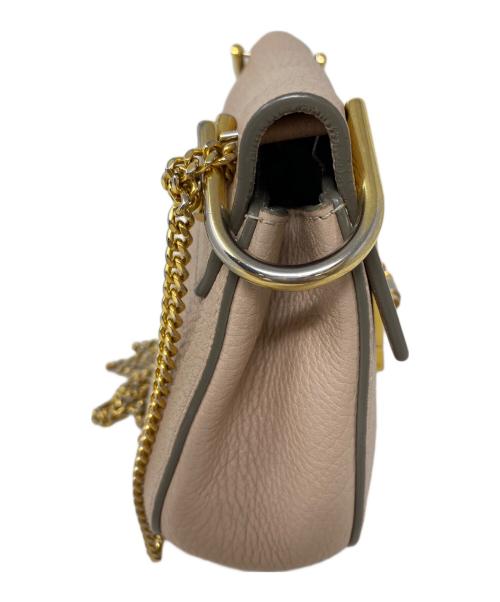 Chloe（クロエ）Chloe (クロエ) チェーンショルダーバッグ ピンクベージュの古着・服飾アイテム