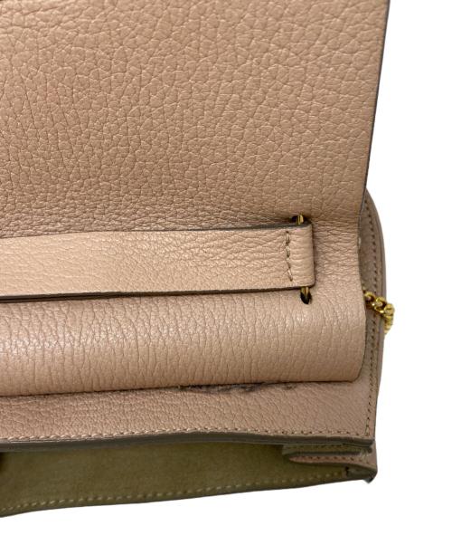 Chloe（クロエ）Chloe (クロエ) チェーンショルダーバッグ ピンクベージュの古着・服飾アイテム