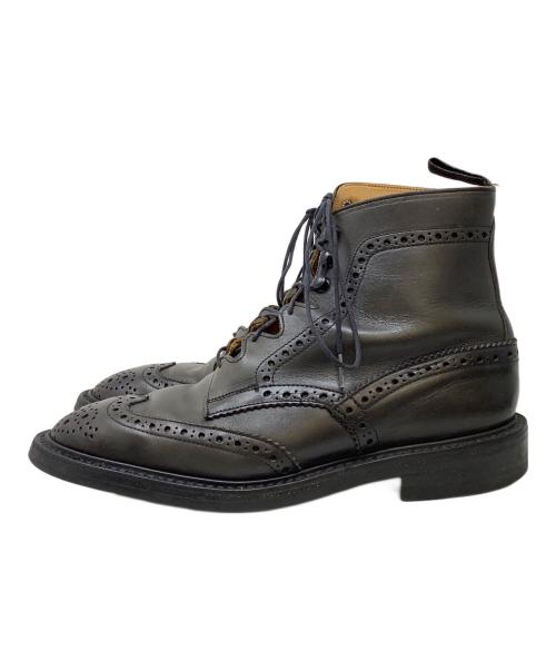 Tricker's（トリッカーズ）Tricker's (トリッカーズ) ウイングチップレースアップブーツ ブラウン サイズ:3 1/2の古着・服飾アイテム