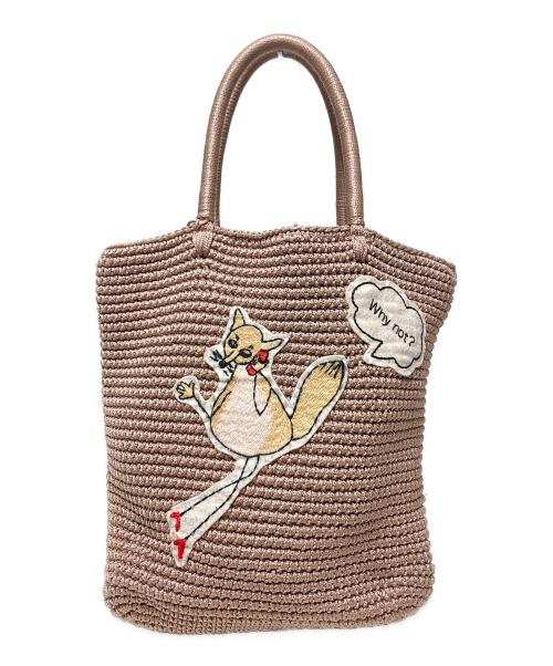 LUDLOW（ラドロー）LUDLOW (ラドロー) アニマルコードバッグ ピンクの古着・服飾アイテム