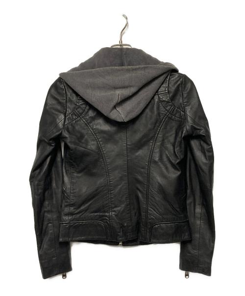 DOMA（ドマ）DOMA (ドマ) 2WAYフーディライダースジャケット ブラック サイズ:XSの古着・服飾アイテム