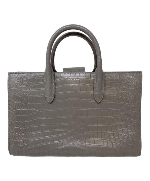 Saint Laurent Paris（サンローランパリ）Saint Laurent Paris (サンローランパリ) 2WAYハンドバッグ グレーの古着・服飾アイテム