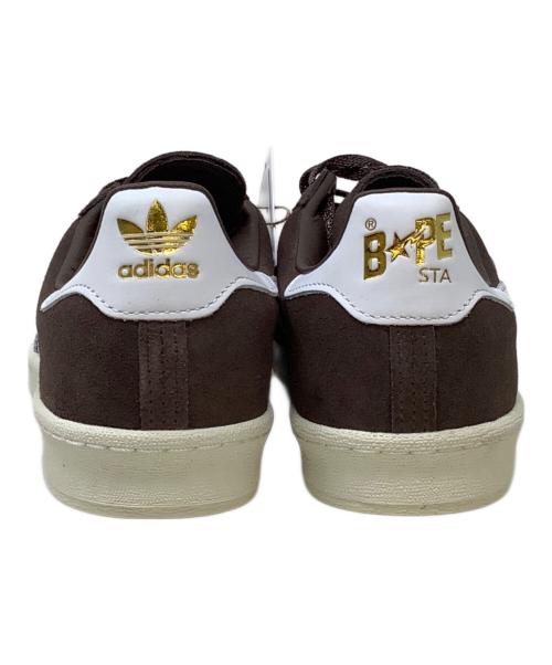 adidas（アディダス）adidas (アディダス) A BATHING APE (ア ベイシング エイプ) CAMPUS 80s / ローカットスニーカー ブラウン サイズ:US9 未使用品の古着・服飾アイテム