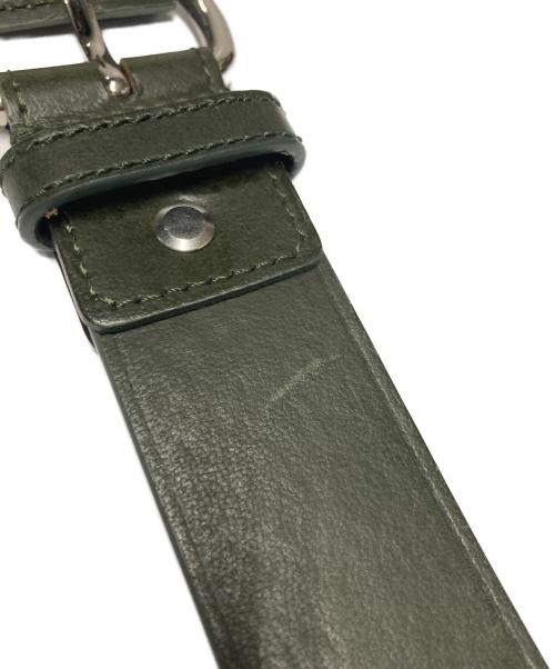 Vivienne Westwood（ヴィヴィアンウエストウッド）Vivienne Westwood (ヴィヴィアンウエストウッド)  BELTS ROLLER BUCKLE BELT / ローラーバックルレザーベルト グリーンの古着・服飾アイテム