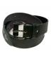 Vivienne Westwood（ヴィヴィアンウエストウッド）の古着「 BELTS ROLLER BUCKLE BELT / ローラーバックルレザーベルト」｜グリーン